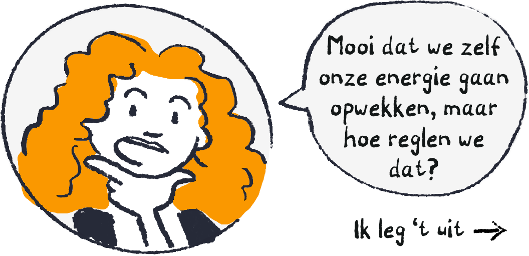 Mooi dat we zelf energie gaan opwekken, maar hoe regelen we dat?